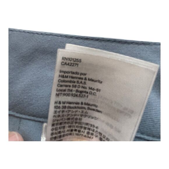 Divided by H&M Women’s Size 14 Slate Blue Pleated Mini Skirt A-Line Hip Zip Y2K - Picture 6 of 8